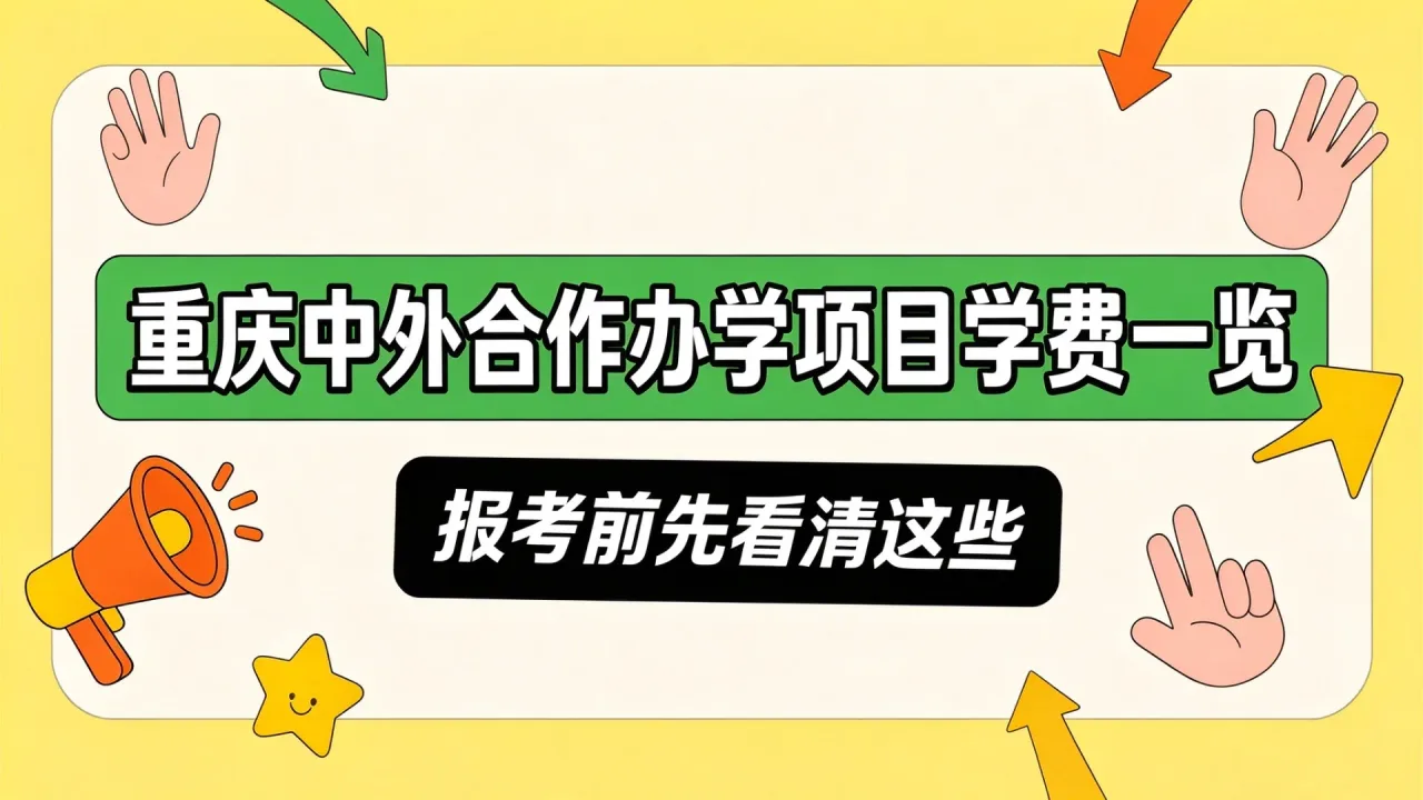重庆中外合作办学项目学费一览，报考前先看清这些