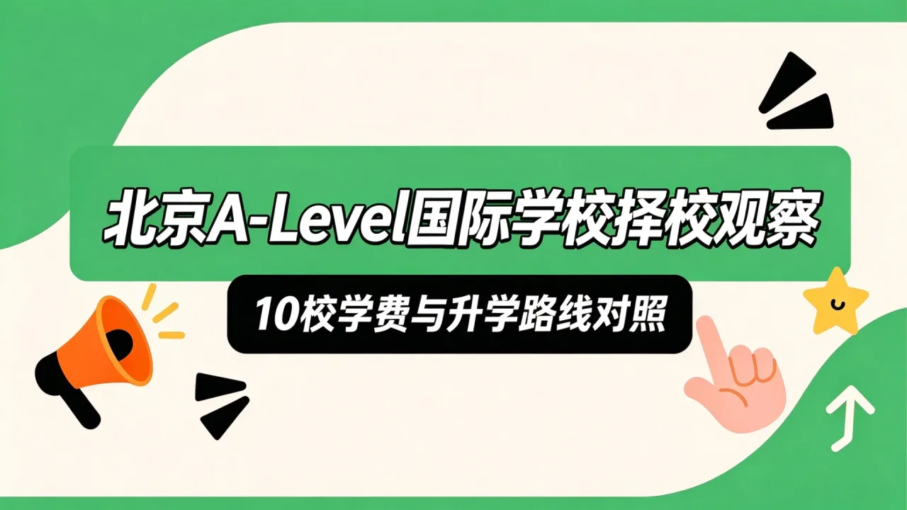 北京A-Level国际学校择校观察：10校学费与升学路线对照