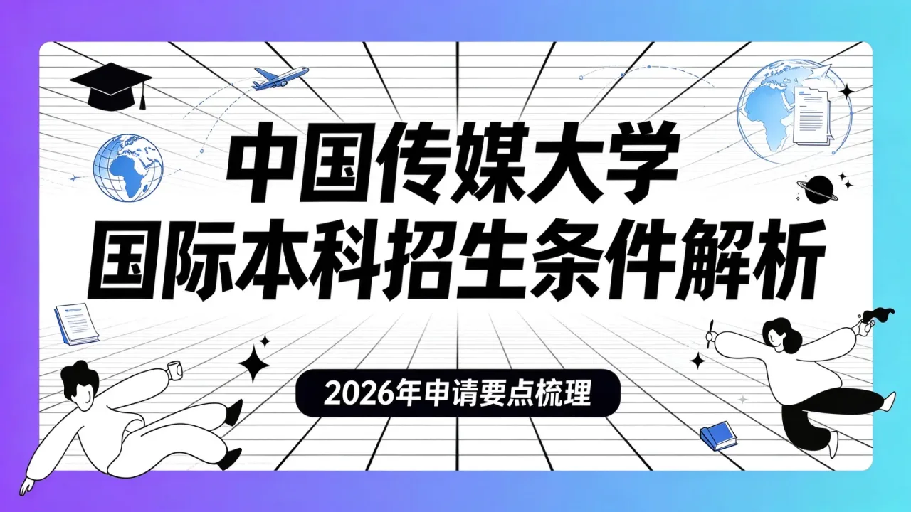 中国传媒大学国际本科招生条件解析：2026年申请要点梳理