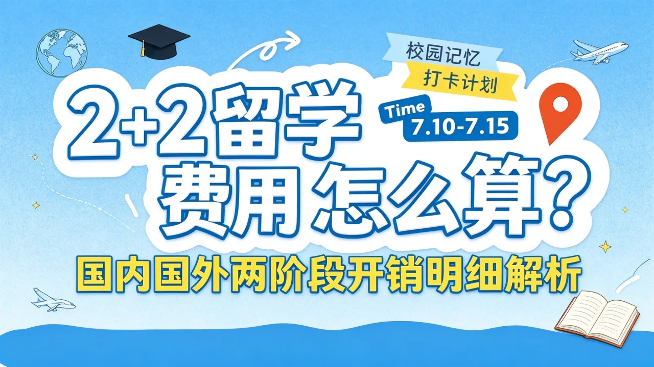 2+2留学费用怎么算？国内国外两阶段开销明细解析