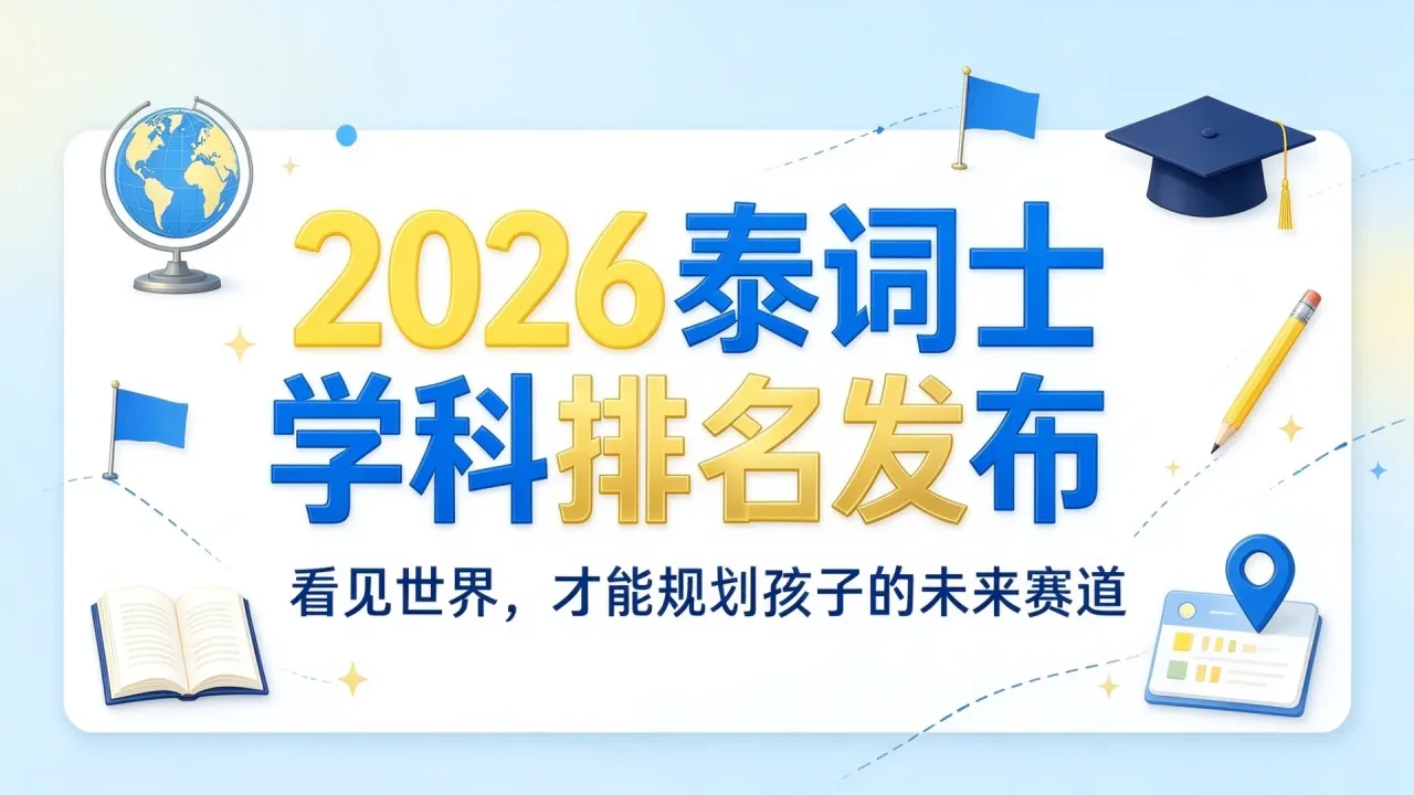 2026泰晤士学科排名发布：看见世界，才能规划孩子的未来赛道
