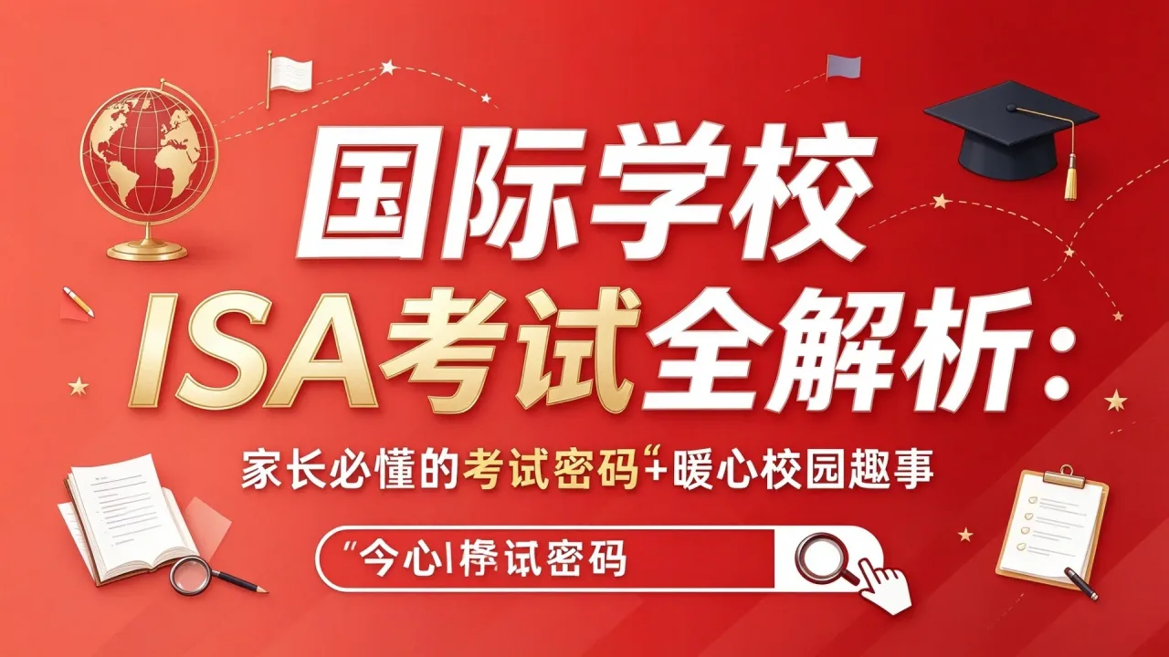 国际学校ISA考试全解析：家长必懂的考试密码+暖心校园趣事