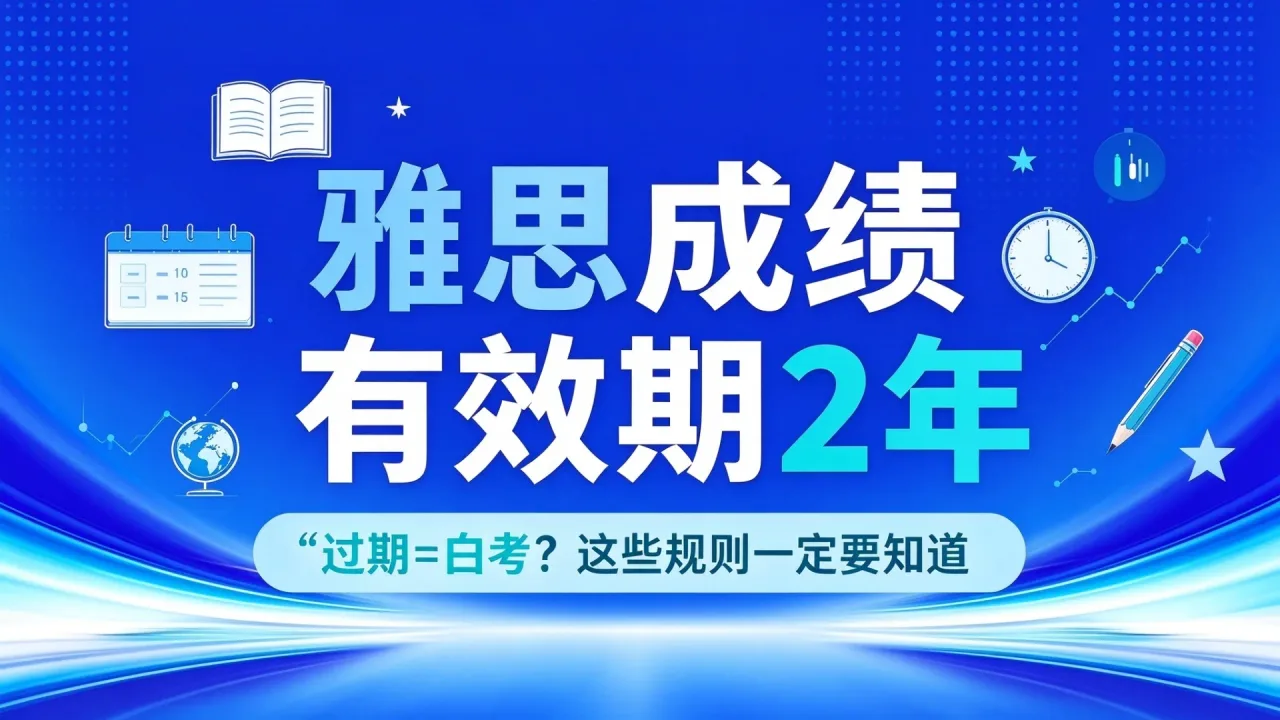 雅思成绩有效期2年,过期=白考?这些规则一定要知道