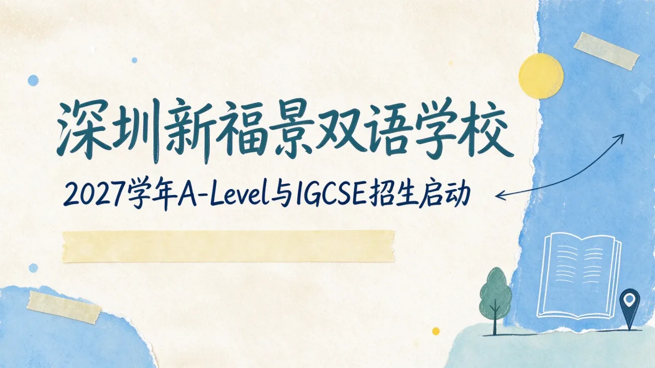 深圳新福景双语学校2027学年A-Level与IGCSE招生启动