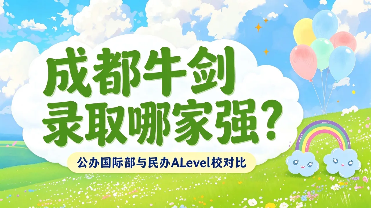 成都牛剑录取哪家强?公办国际部与民办ALevel校对比