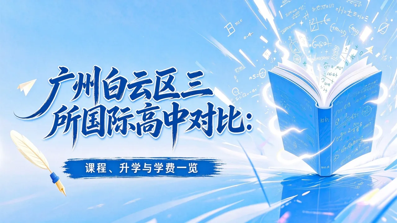 广州白云区三所国际高中对比:课程、升学与学费一览
