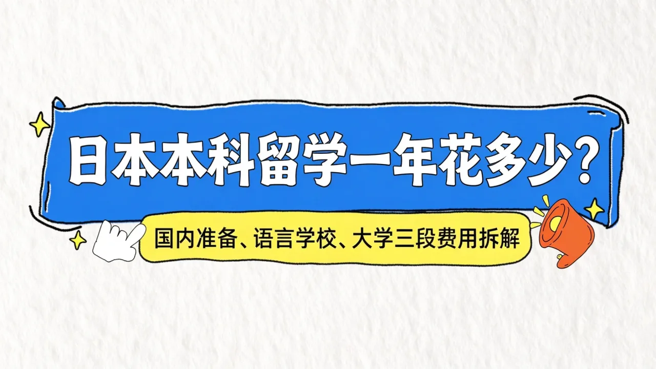 日本本科留学一年花多少?国内准备、语言学校、大学三段费用拆解