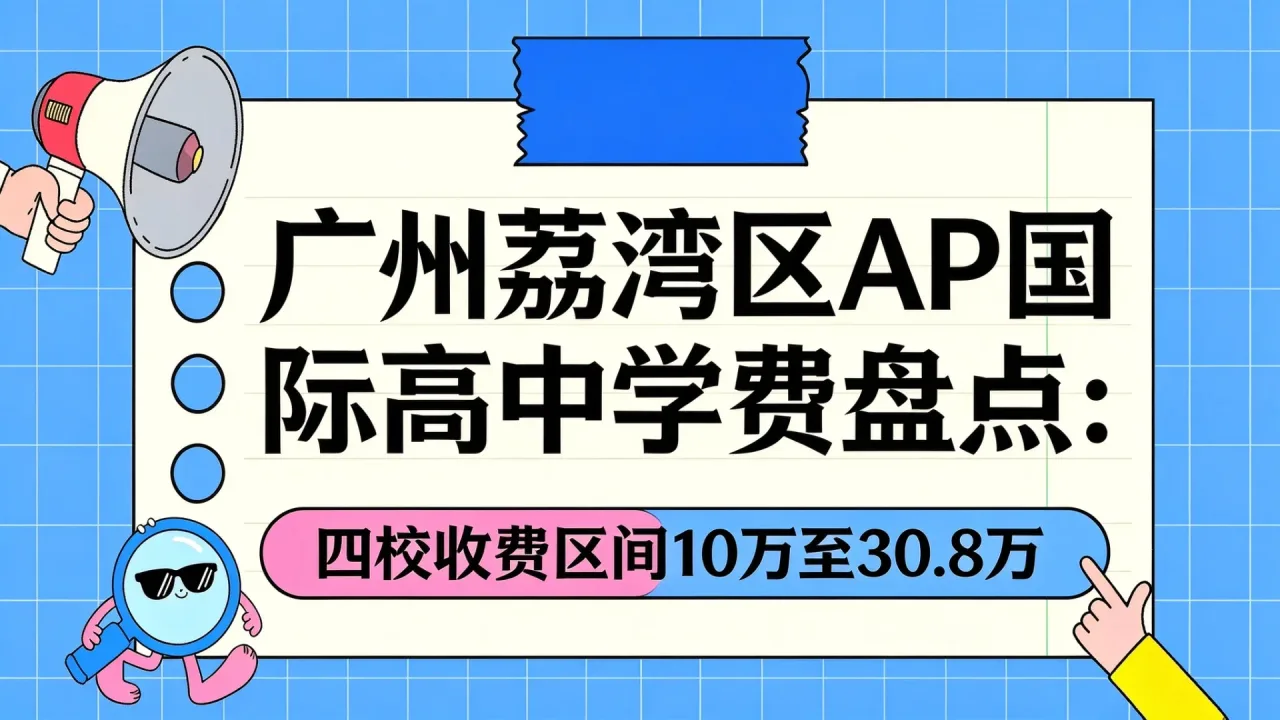 广州荔湾区AP国际高中学费盘点：四校收费区间10万至30.8万