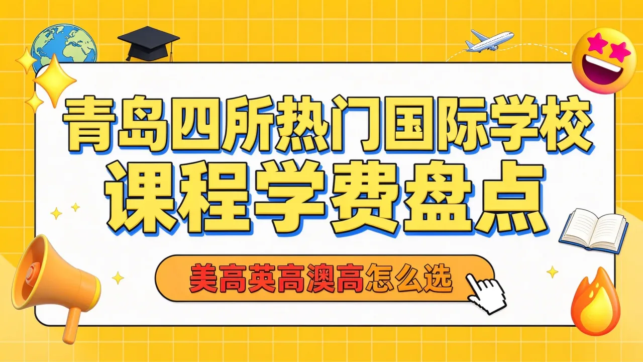 青岛四所热门国际学校课程学费盘点:美高英高澳高怎么选