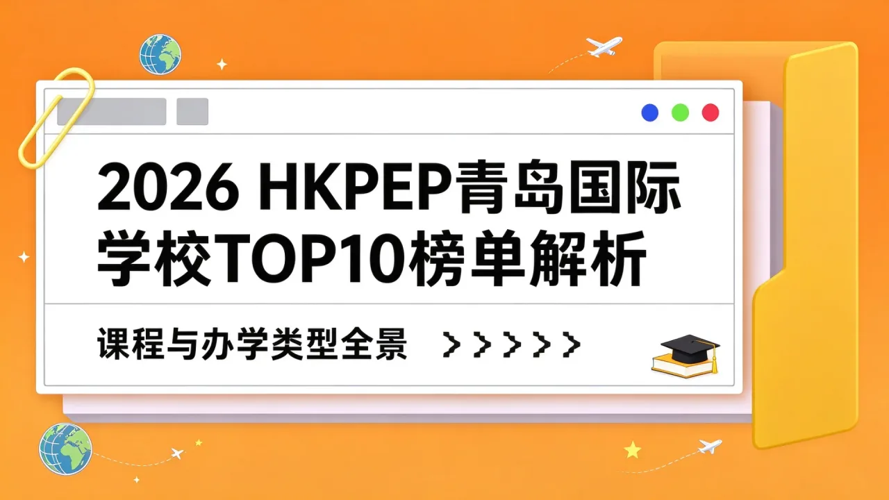 2026 HKPEP青岛国际学校TOP10榜单解析:课程与办学类型全景
