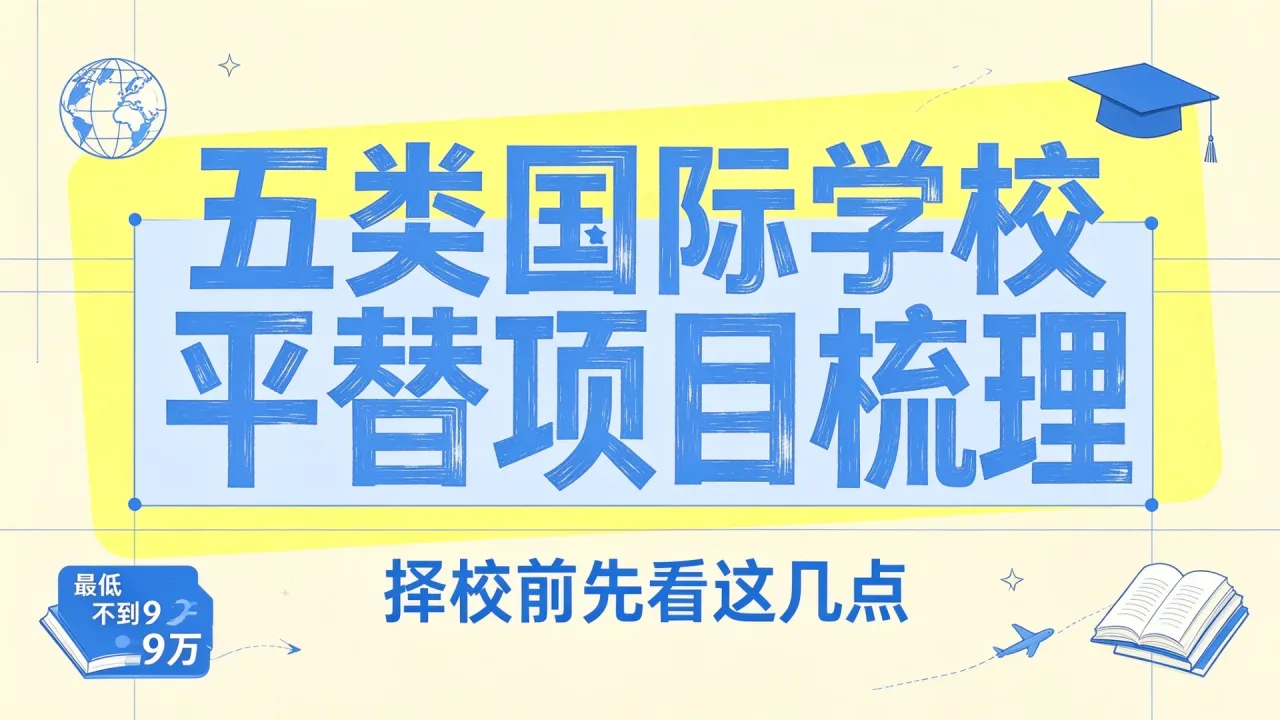 五类国际学校平替项目梳理：最低不到9万，择校前先看这几点