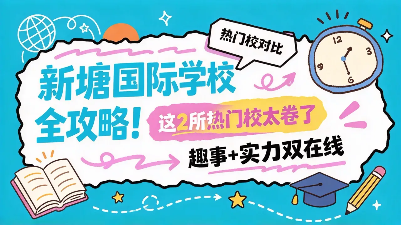 新塘国际学校全攻略！这2所热门校太卷了，趣事+实力双在线