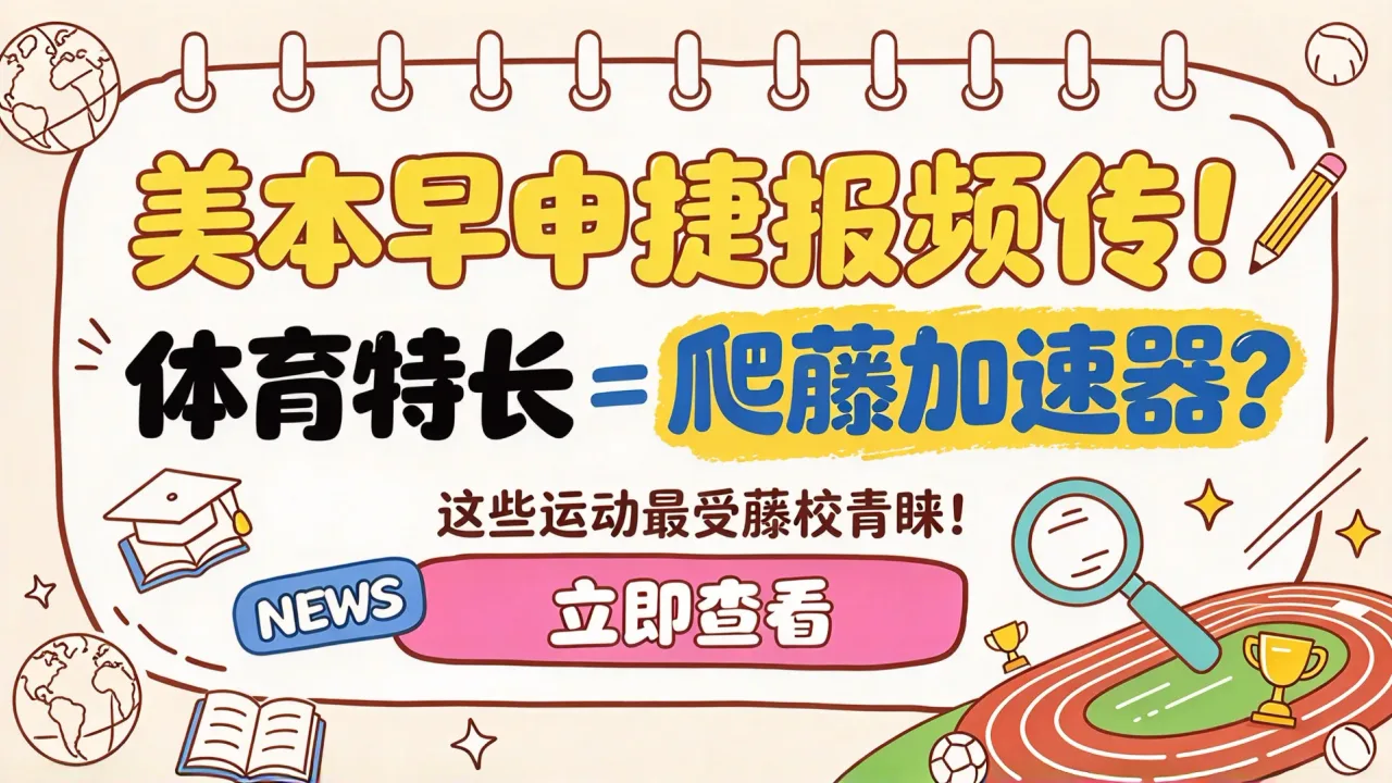 美本早申捷报频传!体育特长 = 爬藤加速器?这些运动最受藤校青睐!