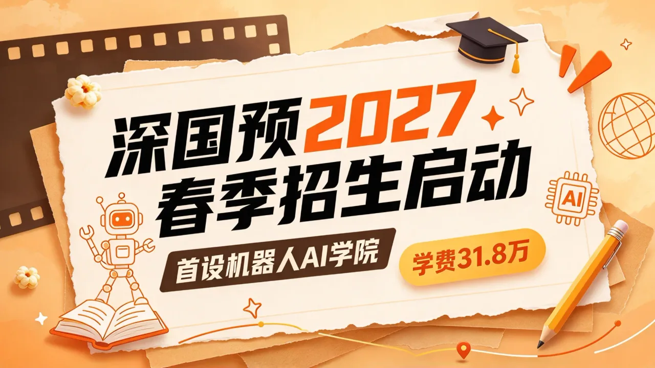 深国预2027春季招生启动 首设机器人AI学院学费31.8万