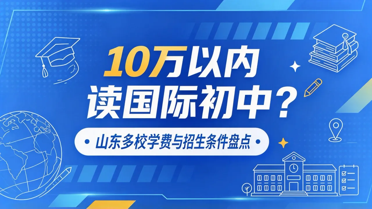 10万以内读国际初中?山东多校学费与招生条件盘点