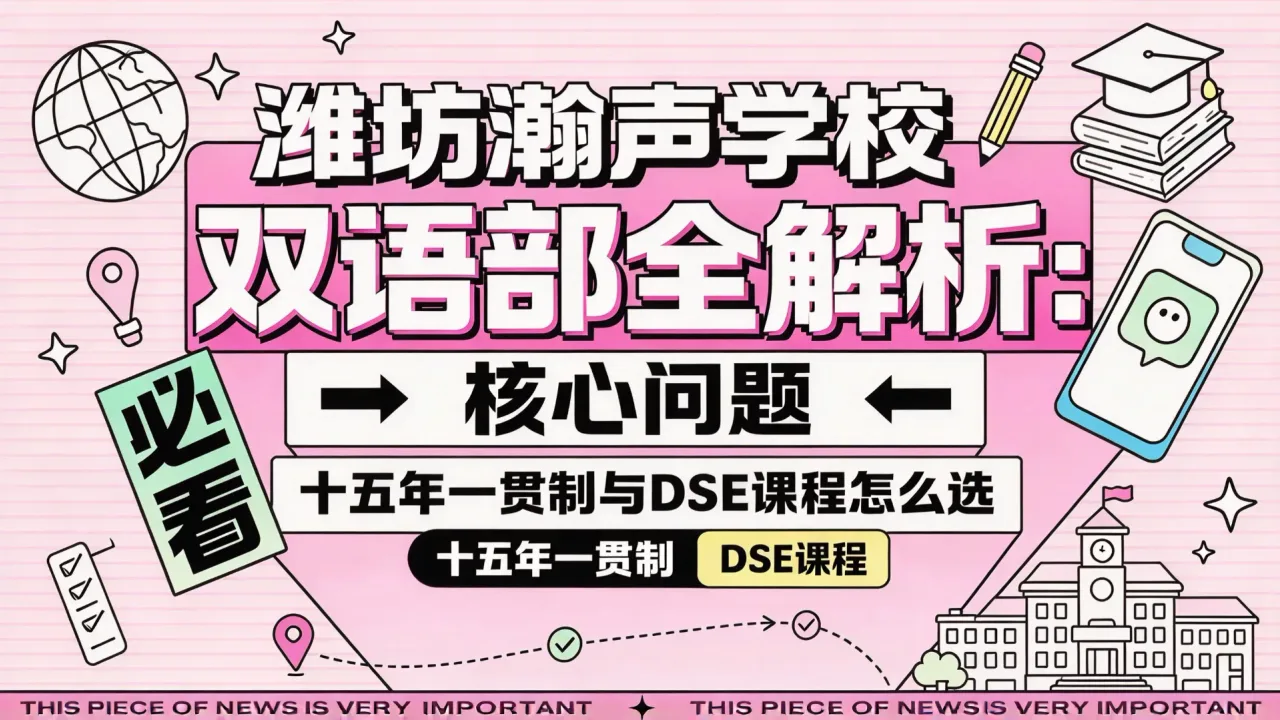 潍坊瀚声学校双语部全解析:十五年一贯制与DSE课程怎么选