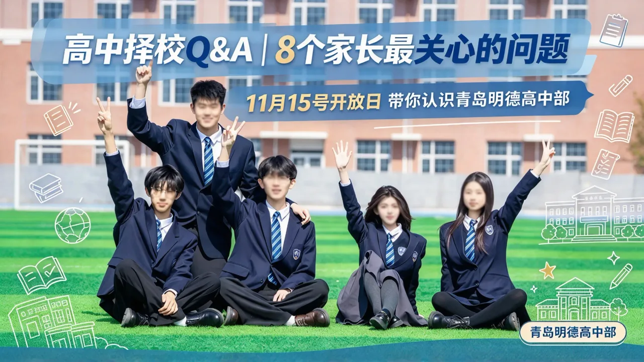 高中择校Q&A|8个家长最关心的问题,11月15号开放日带你认识青岛明德高中部