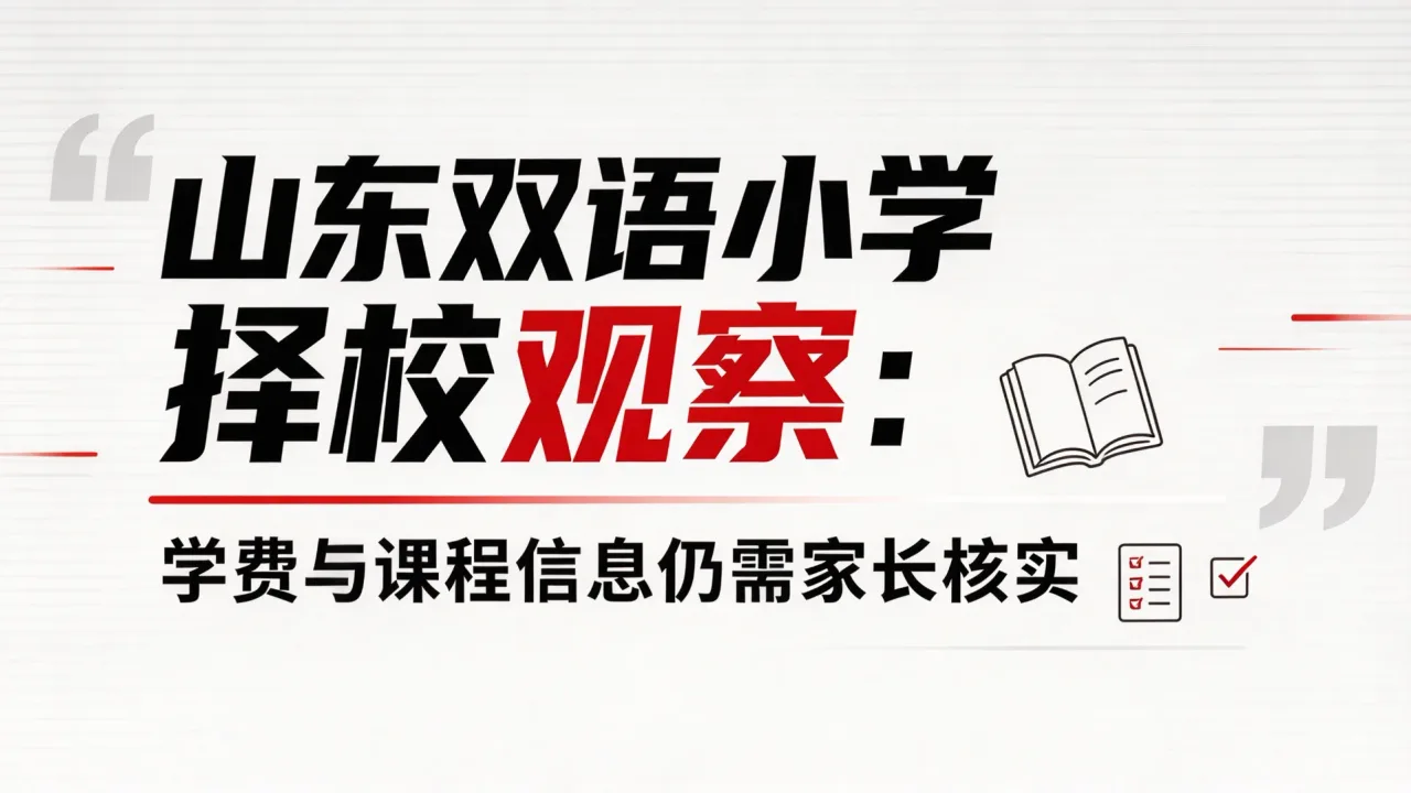 山东双语小学择校观察:学费与课程信息仍需家长核实