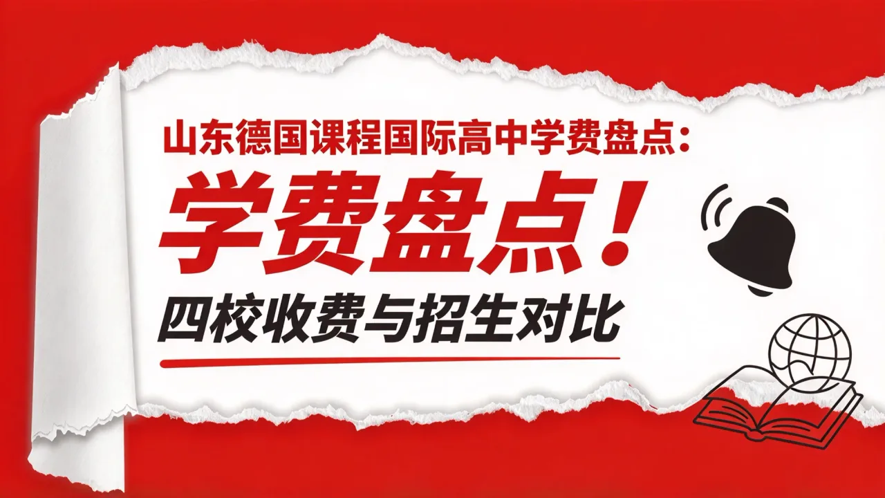 山东德国课程国际高中学费盘点:四校收费与招生对比