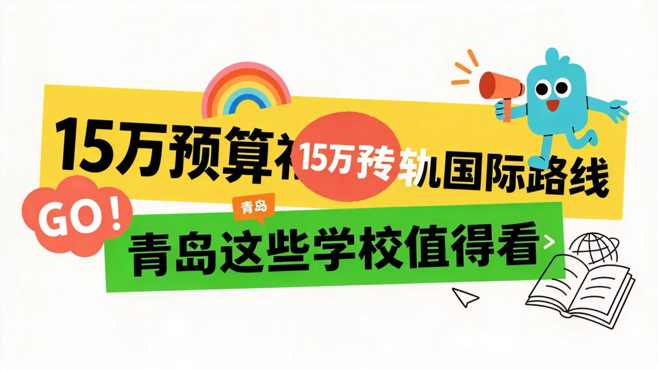 15万预算初中转轨国际路线,青岛这些学校值得看