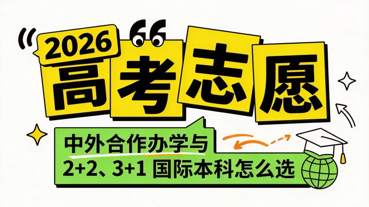 2026高考志愿:中外合作办学与2+2、3+1国际本科怎么选