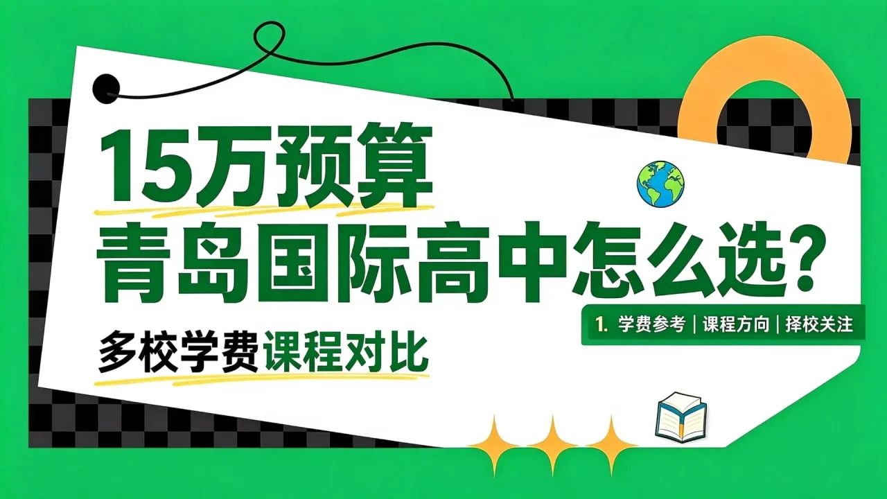 15万预算青岛国际高中怎么选？多校学费课程对比