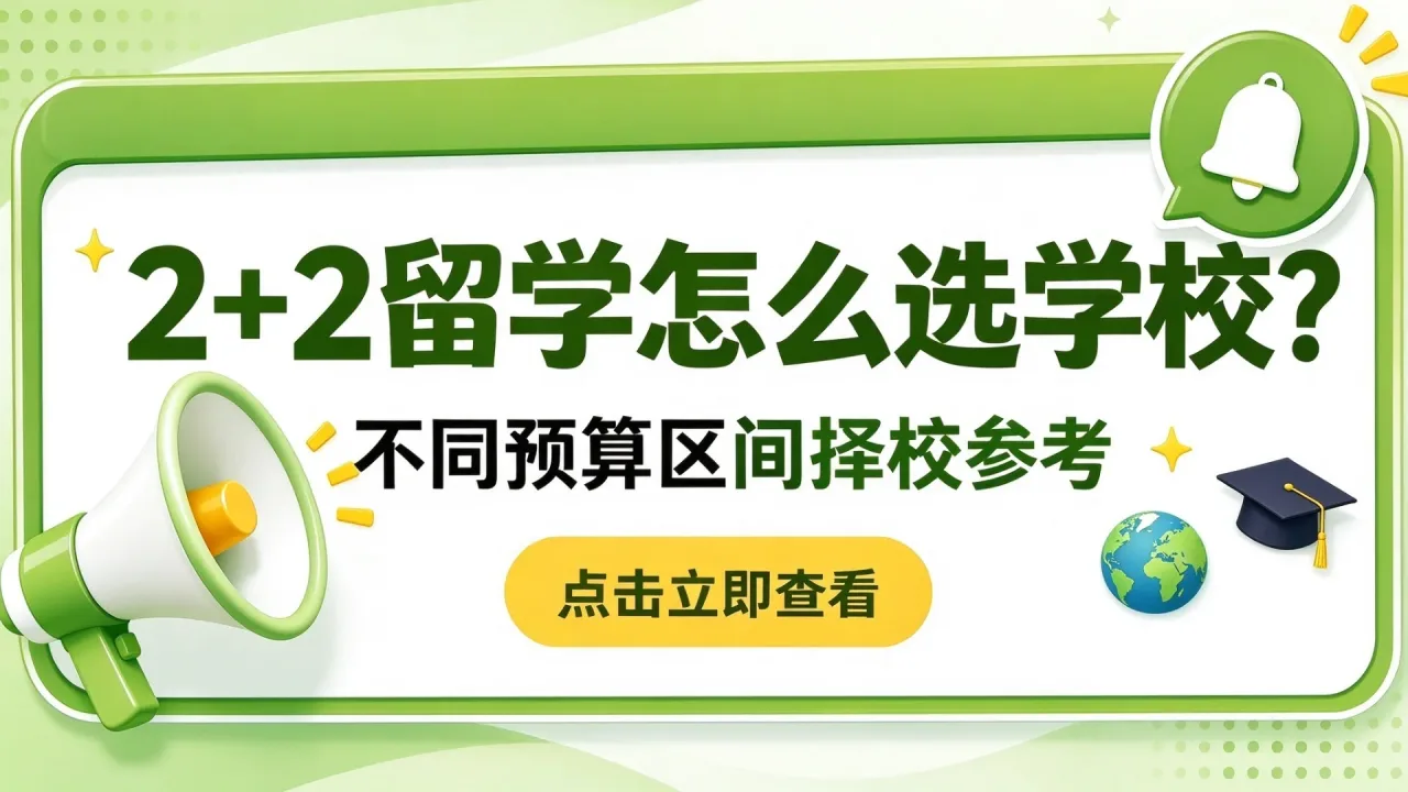 2+2留学怎么选学校？不同预算区间择校参考