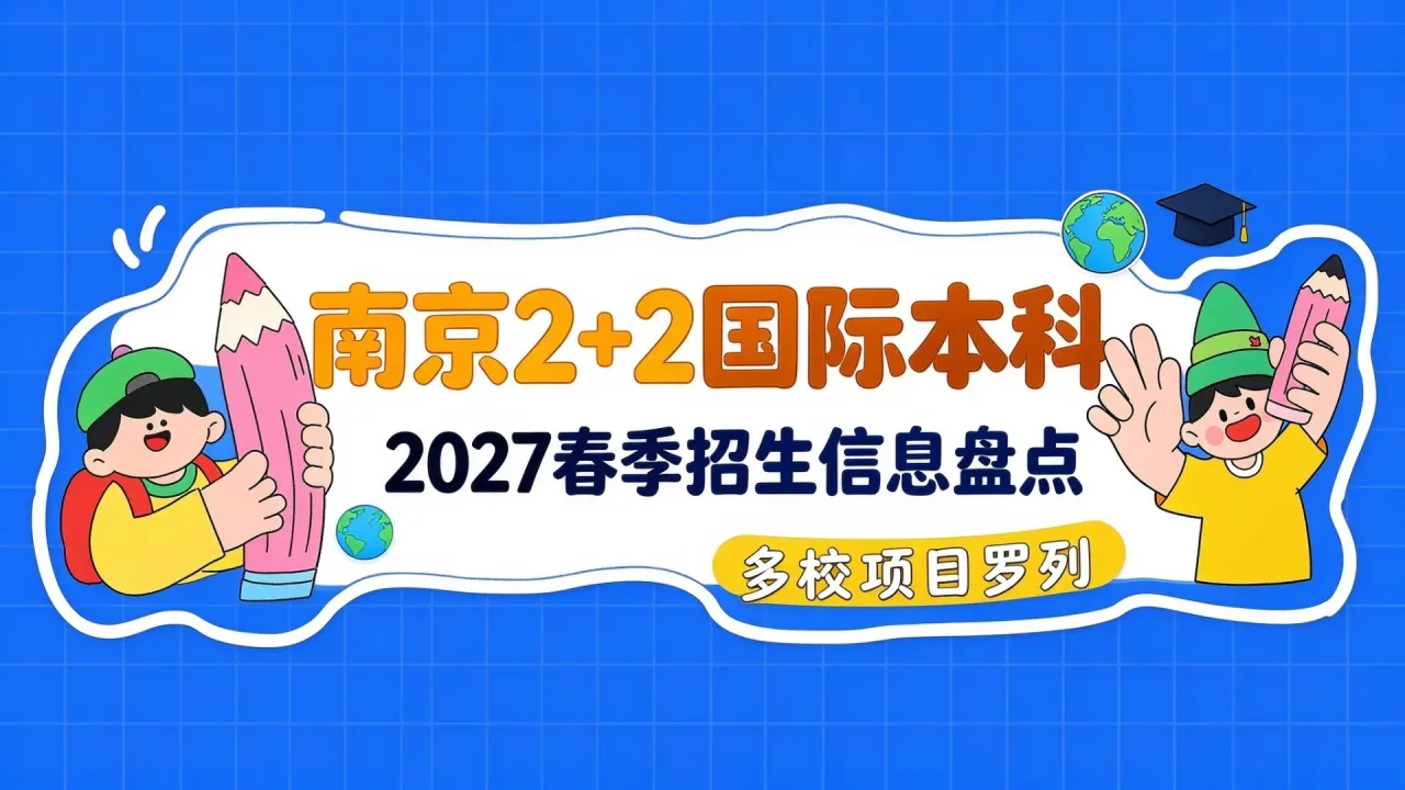 南京2+2国际本科2027春季招生信息盘点：多校项目罗列