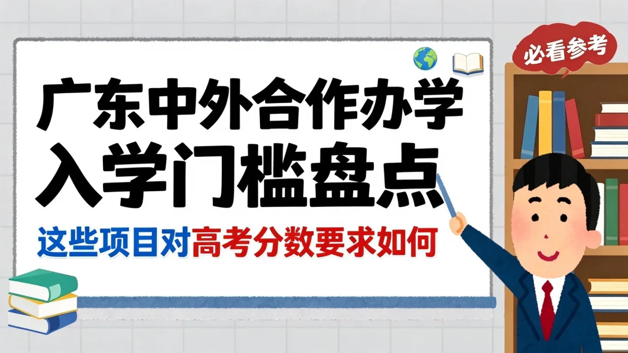 广东中外合作办学入学门槛盘点：这些项目对高考分数要求如何