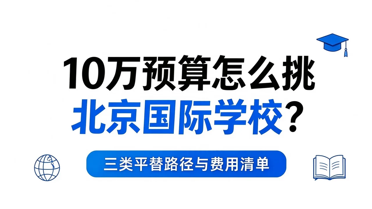 10万预算怎么挑北京国际学校？三类平替路径与费用清单