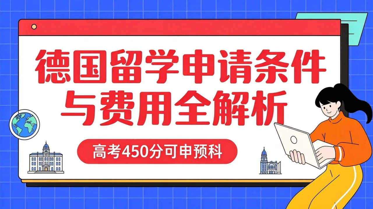 德国留学申请条件与费用全解析：高考450分可申预科
