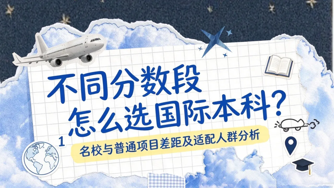 不同分数段怎么选国际本科？名校与普通项目差距及适配人群分析