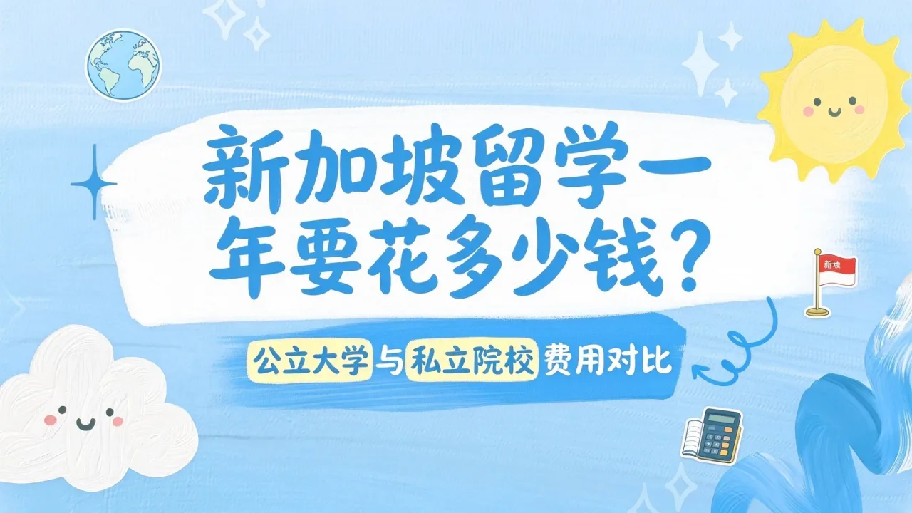 新加坡留学一年要花多少钱？公立大学与私立院校费用对比