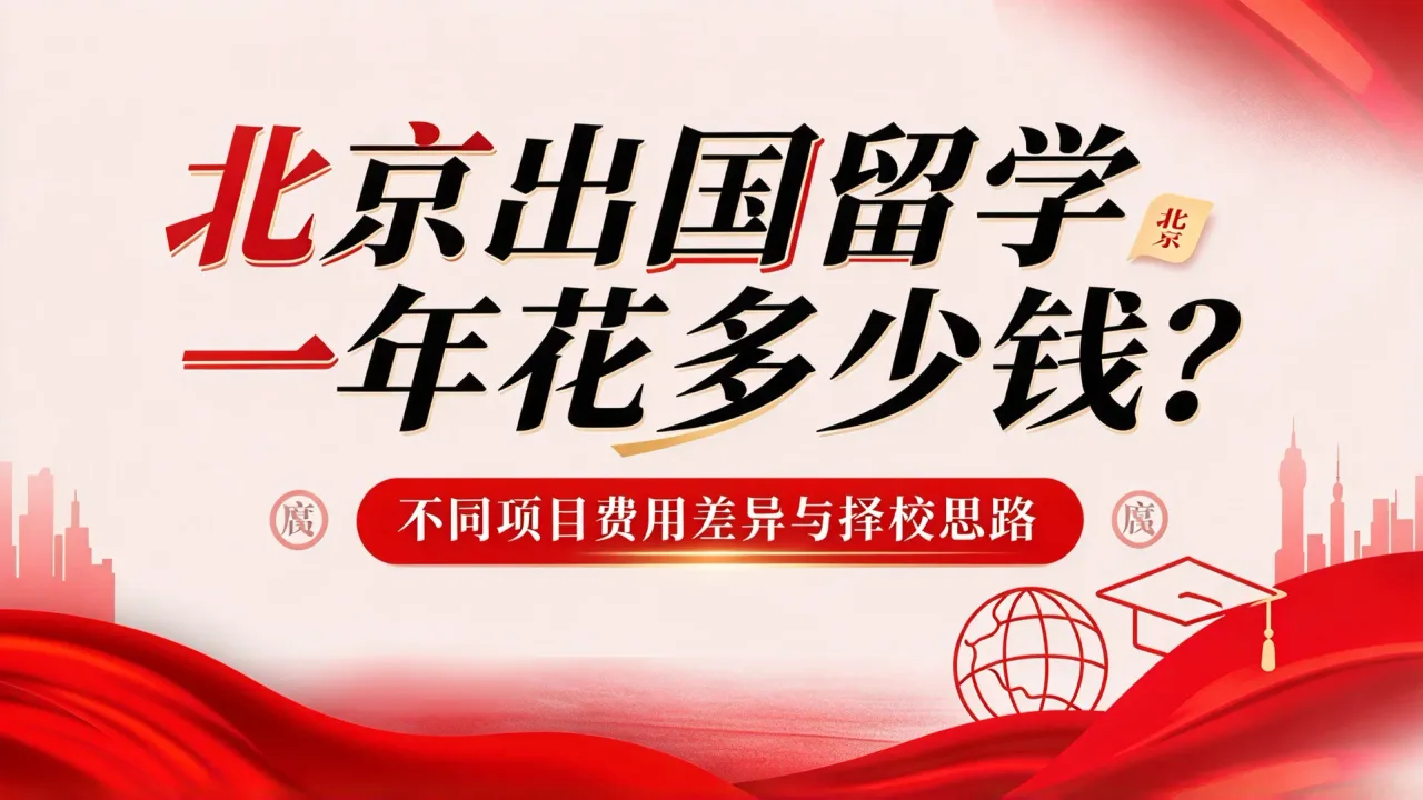 北京出国留学一年花多少钱？不同项目费用差异与择校思路