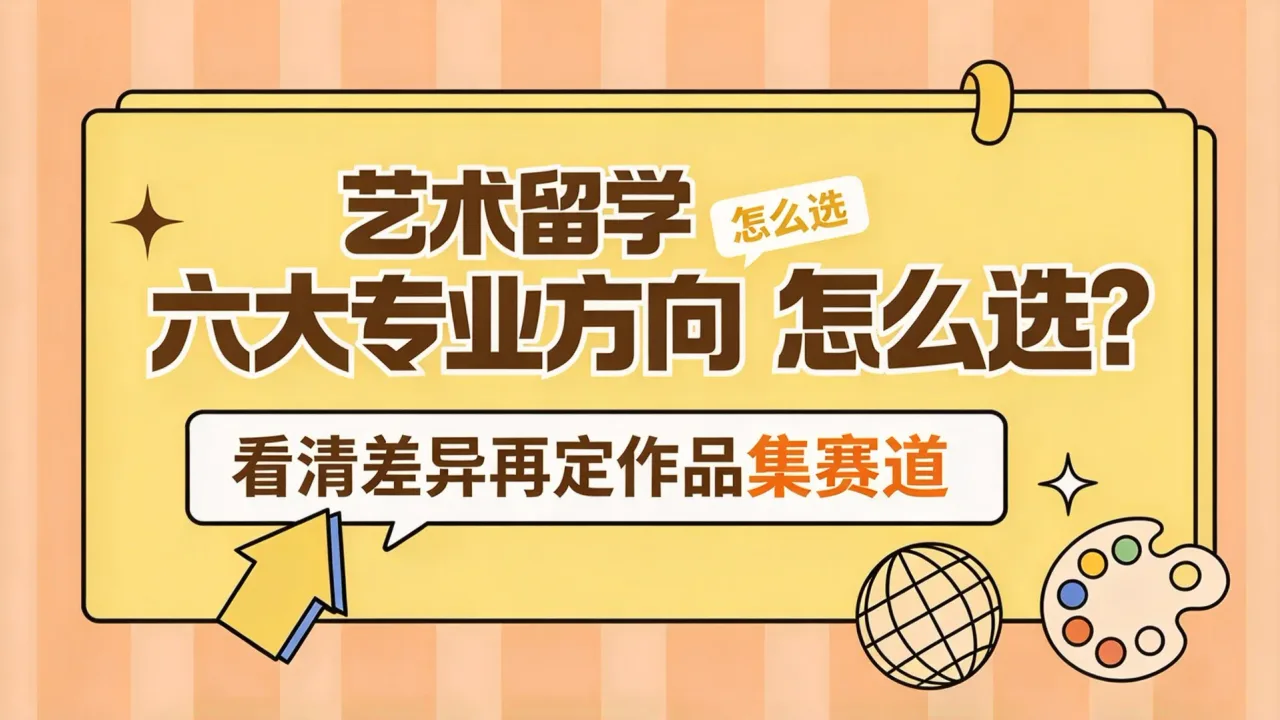 艺术留学六大专业方向怎么选？看清差异再定作品集赛道