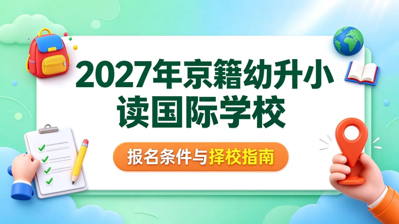 2027年京籍幼升小读国际学校：报名条件与择校指南