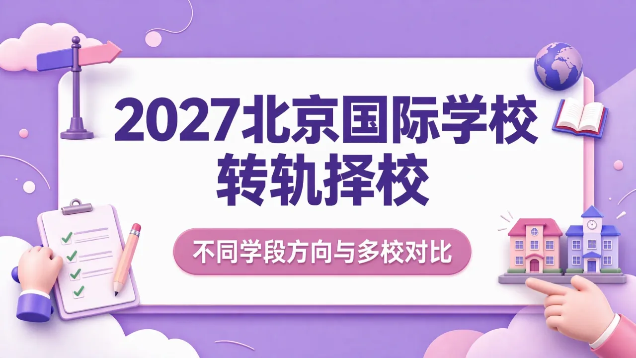 2027北京中考失利转国际高中:秋季入学政策与择校要点