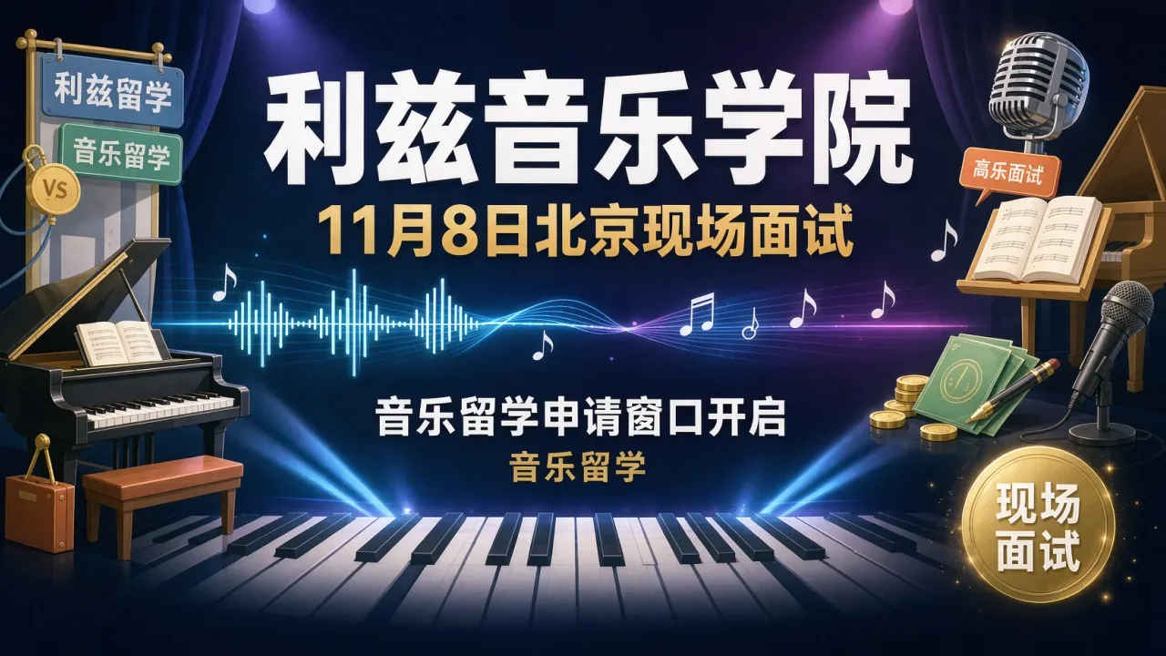 利兹音乐学院11月8日北京现场面试,音乐留学申请窗口开启
