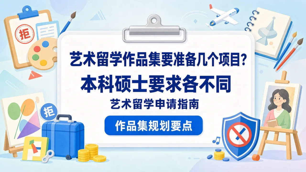 艺术留学作品集要准备几个项目?本科硕士要求各不同
