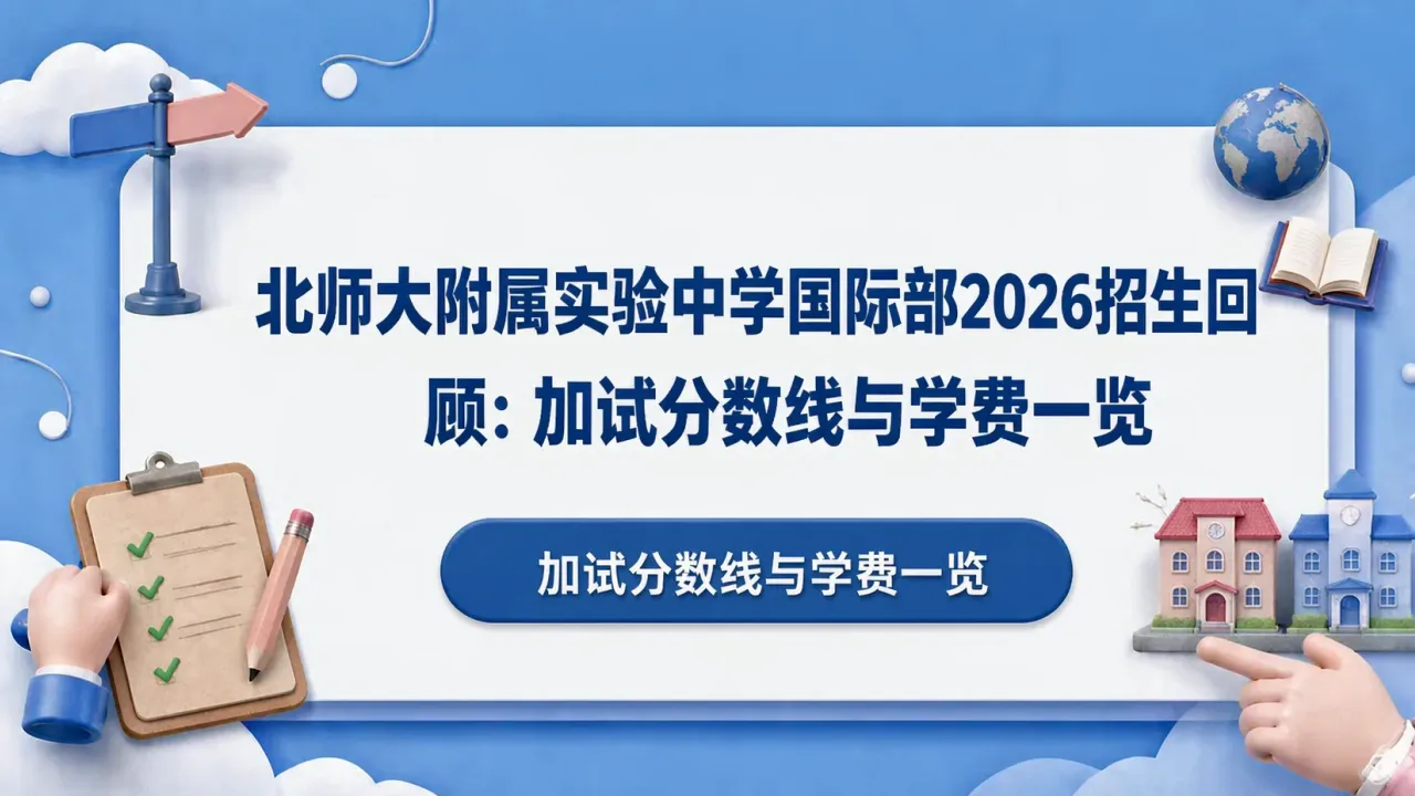 北师大附属实验中学国际部2026招生回顾:加试分数线与学费一览