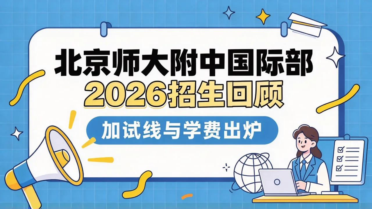 北京师大附中国际部2026招生回顾:加试线与学费出炉
