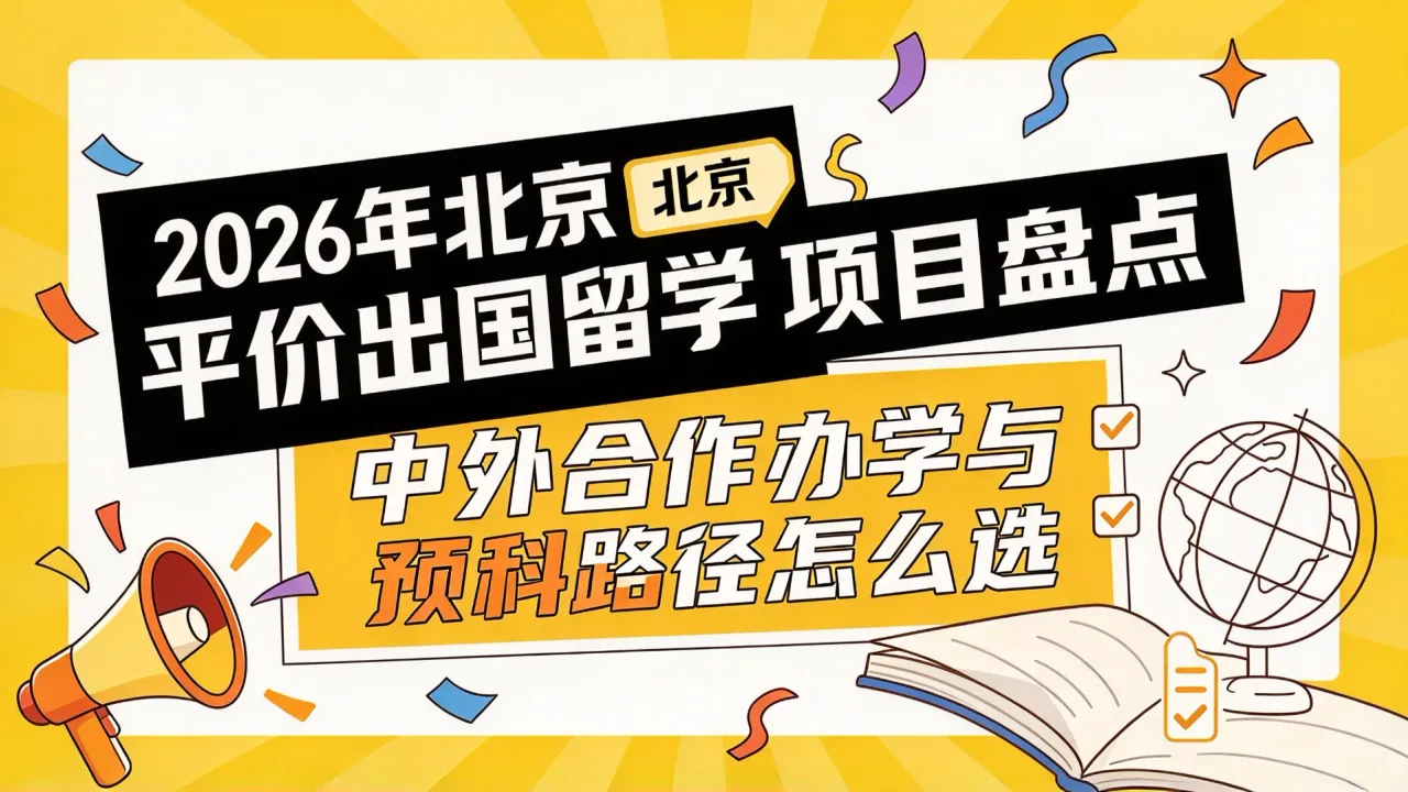 2026年北京平价出国留学项目盘点:中外合作办学与预科路径怎么选