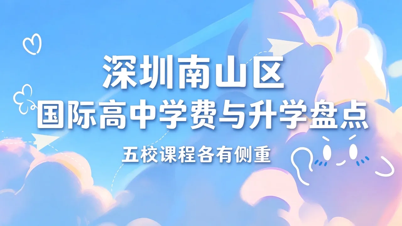 深圳南山区国际高中学费与升学盘点，五校课程各有侧重