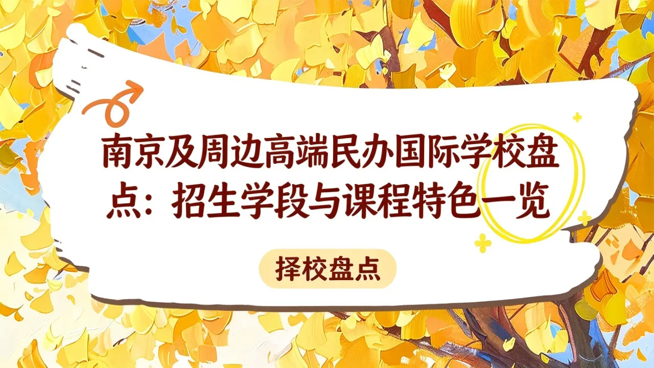 南京及周边高端民办国际学校盘点:招生学段与课程特色一览