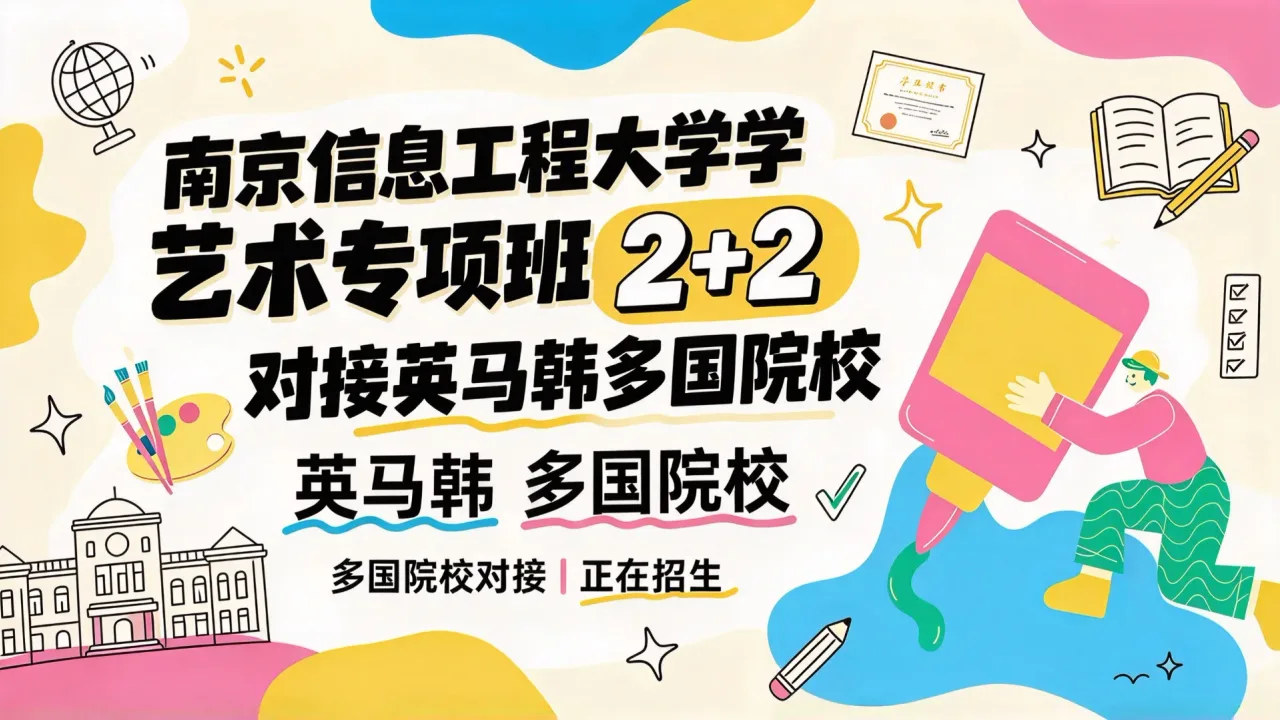 南京信息工程大学艺术专项班2+2:对接英马韩多国院校