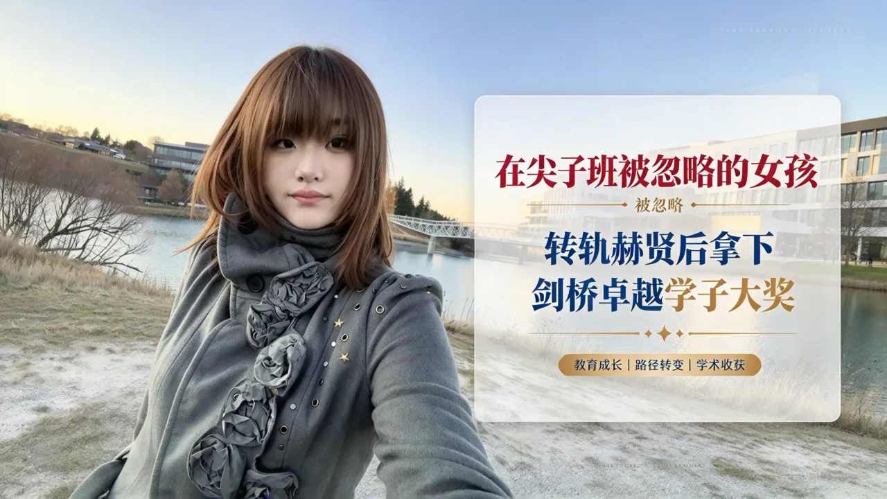在“尖子班”被忽略的女孩，转轨赫贤后拿下剑桥卓越学子大奖