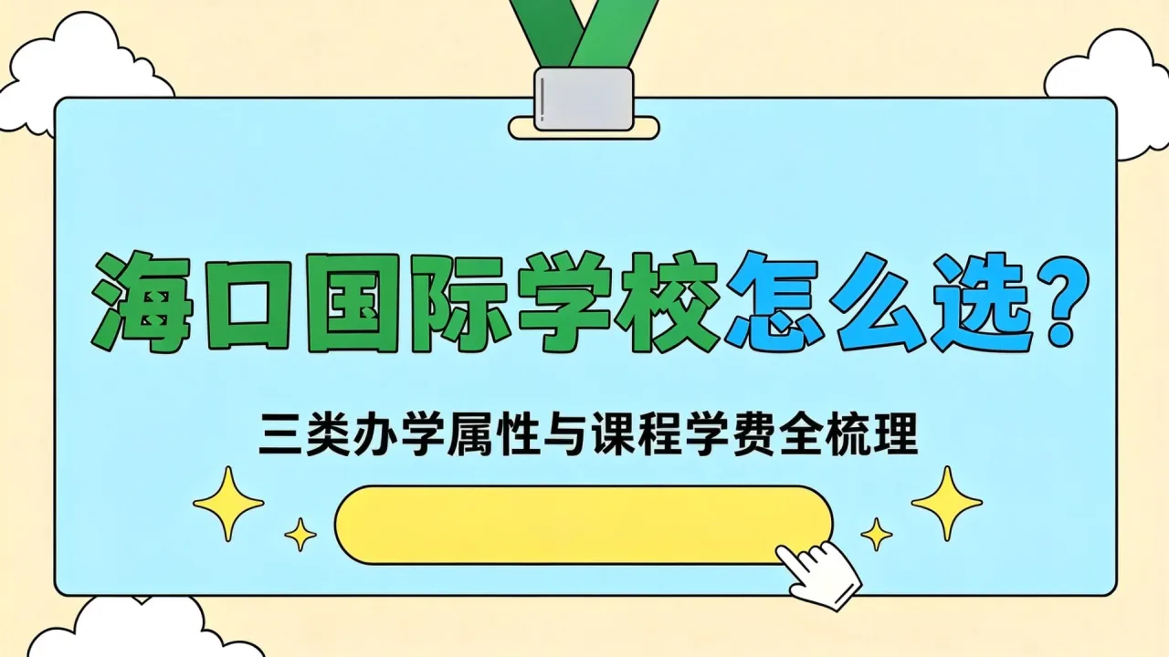 海口国际学校怎么选？三类办学属性与课程学费全梳理