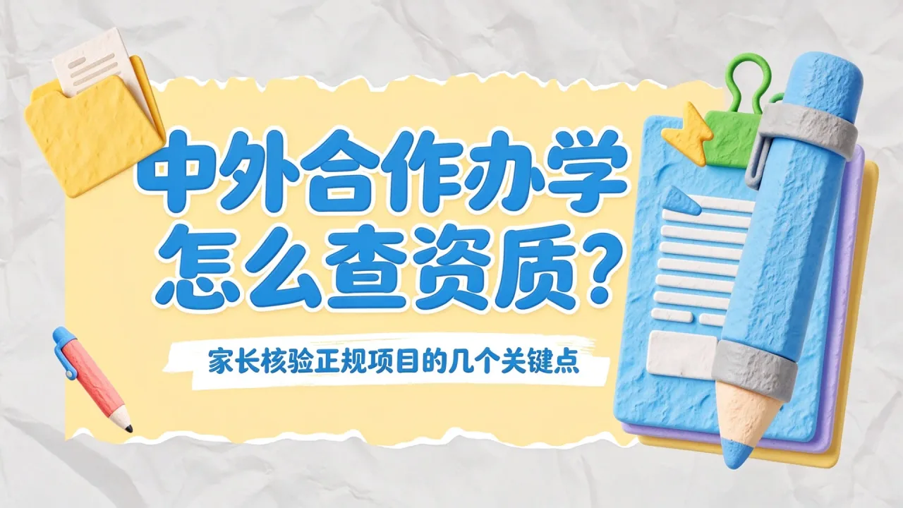 中外合作办学怎么查资质？家长核验正规项目的几个关键点