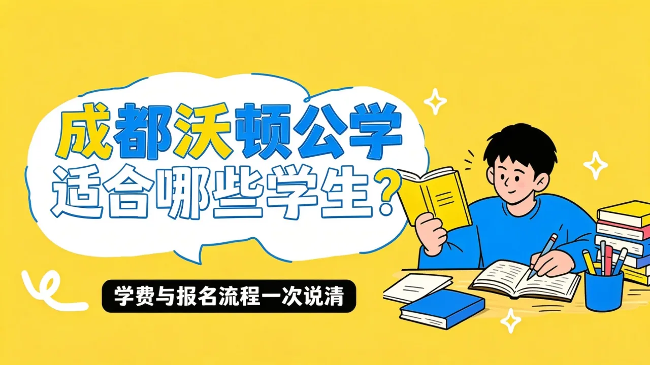 成都沃顿公学适合哪些学生？学费与报名流程一次说清