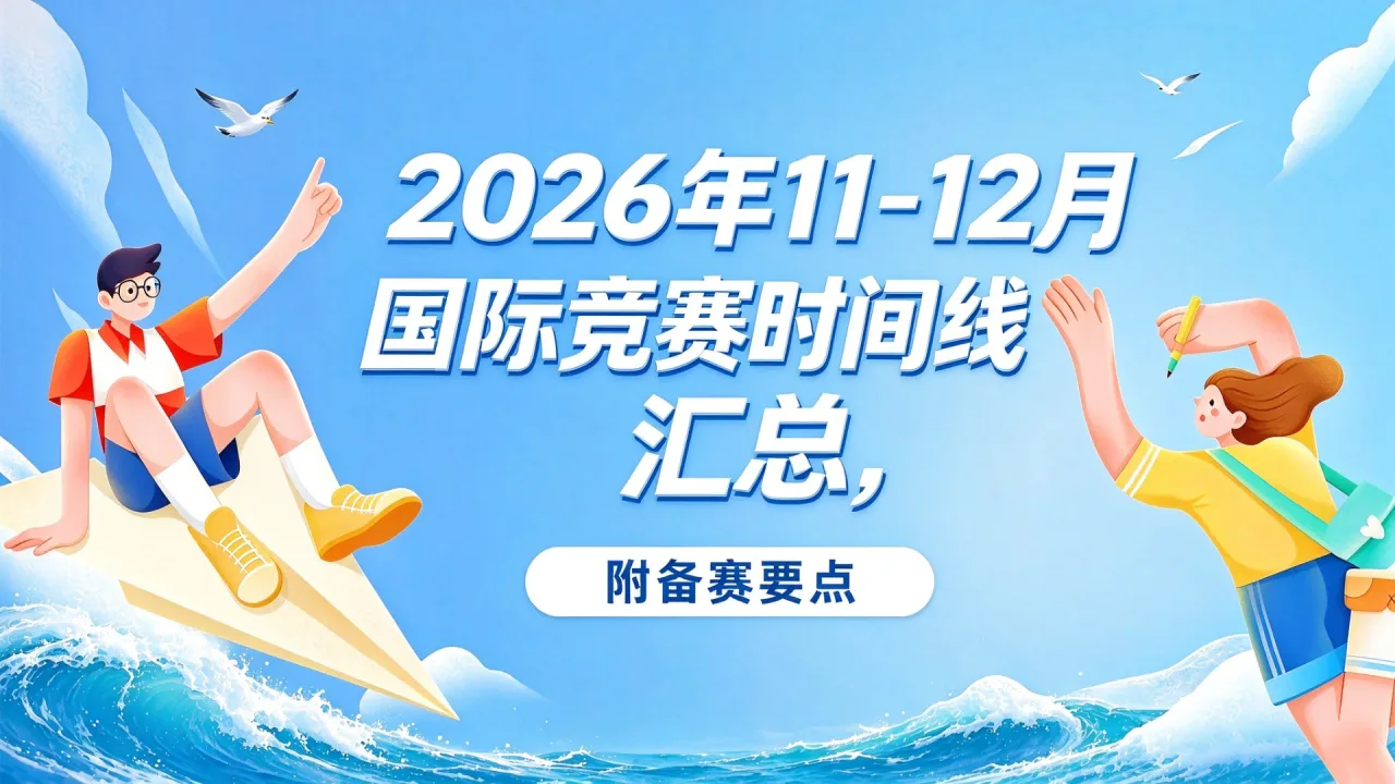 2026年11-12月国际竞赛时间线汇总，附备赛要点